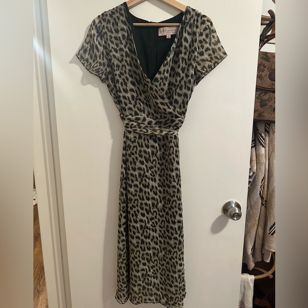 Philosophy animal print dress